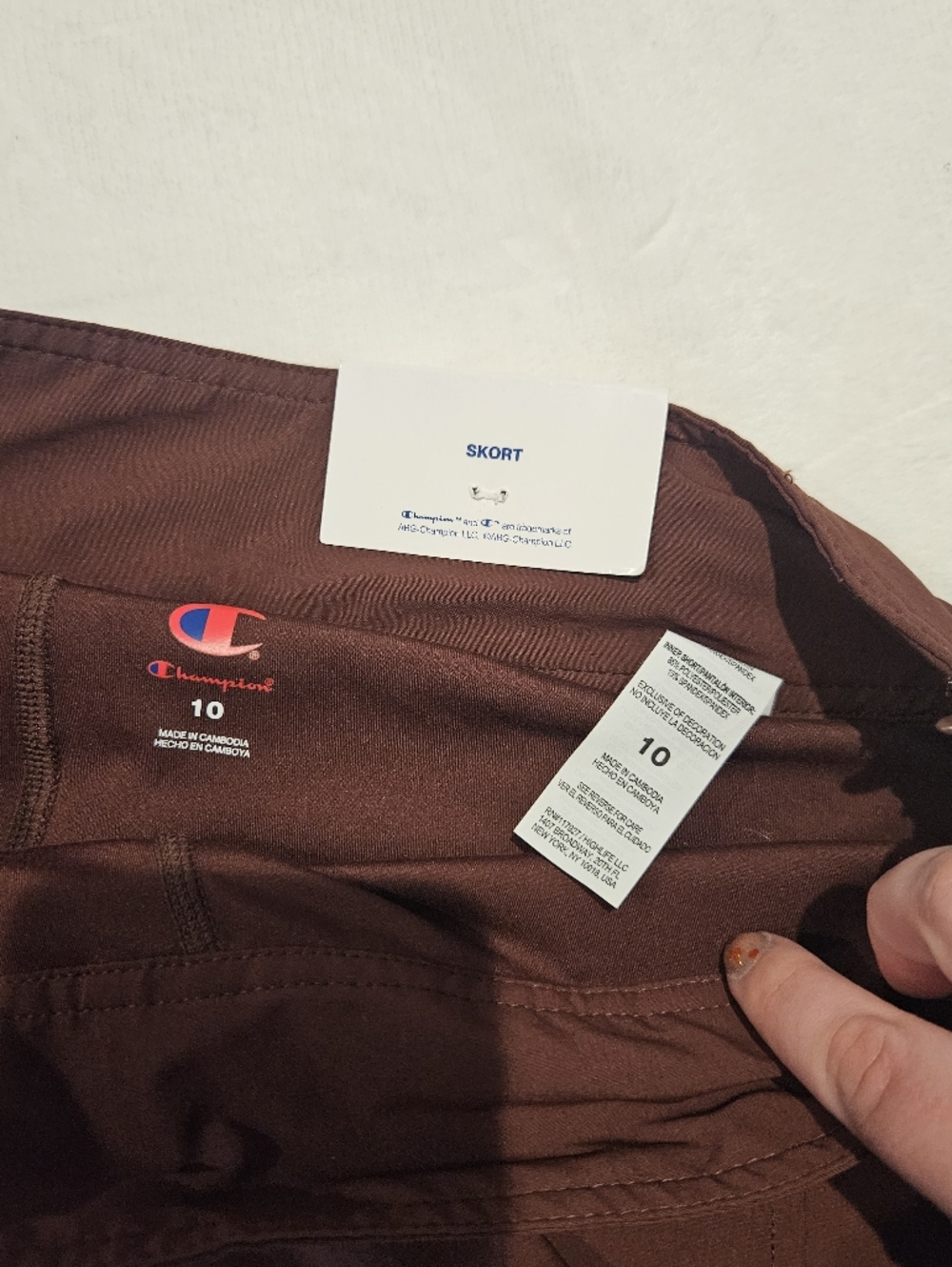 Champion Burgundy Skort Size 10 - Picture 5 of 8